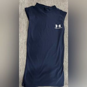 Under Armour Boys' HeatGear Armour Sleeveless Top youth small navy blue